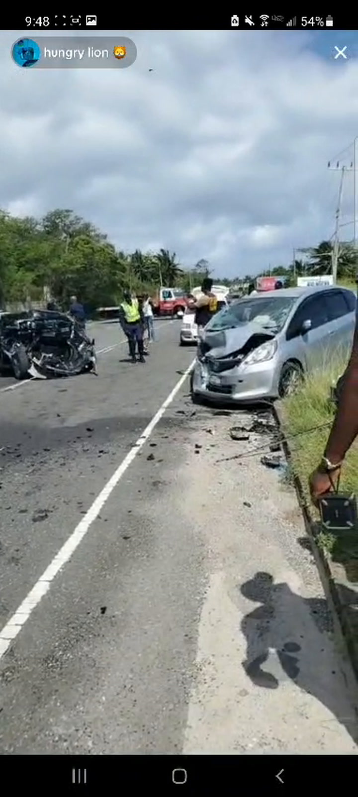 Cops among four injured in St Mary crash