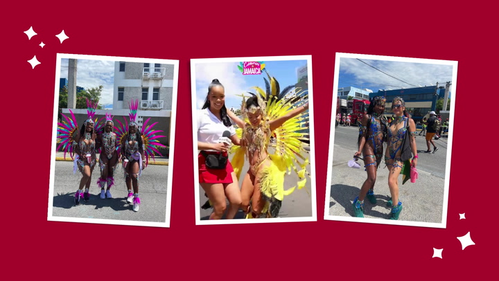 Carnival in Jamaica road march underway!