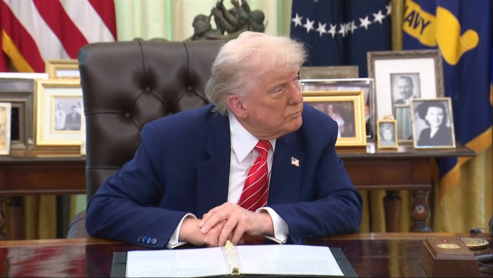Watch: Elon Musk sports black eye at Oval Office send-off