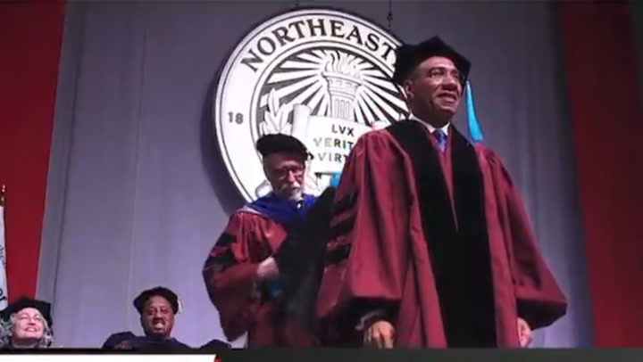 Watch: PM Holness officially graduates with PhD from Northeastern University