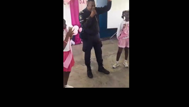 WATCH: Denham Town police team joins festivities at Iris Gelly Primary on Girls’ Day