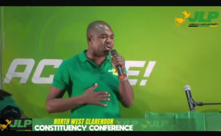 WATCH: Former PNP representative ‘baptised’ on JLP stage